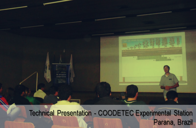 Technical presentation at COODETEC experimental station - Parana, Brazil