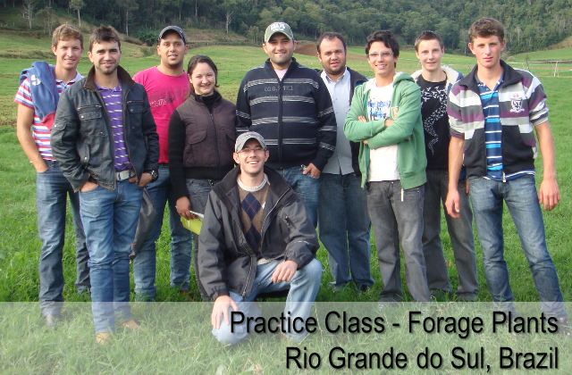 Practice class of forage plants - Rio Grande do Sul, Brazil