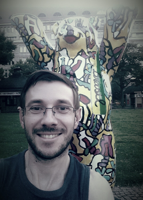 Ivan Zenzen e o urso-Brasil de Berlin